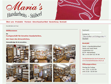 Tablet Screenshot of handarbeitsstube-stock.at